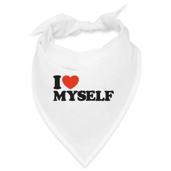 I love myself Bekenntnis zur Selbstliebe - Bandana - Weiß - Vorne