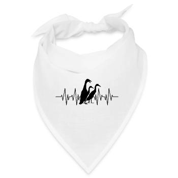 Laufenten Laufente Entenbesitzer Laufentenzüchter - Bandana - Weiß - Vorne