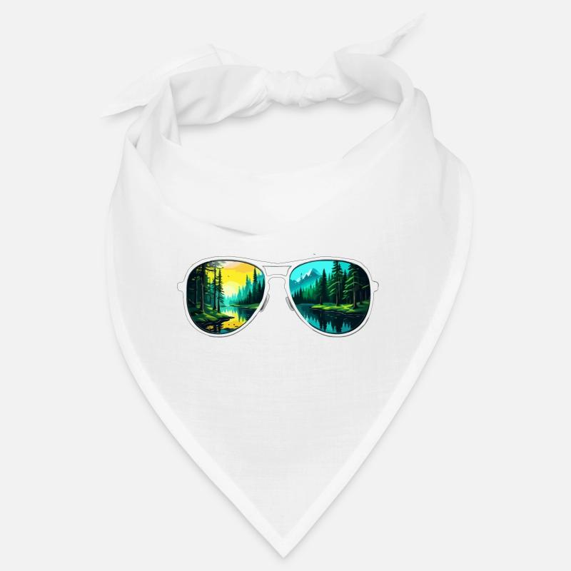 Sunglasses / Reflection / Forest / Reflection Bandana