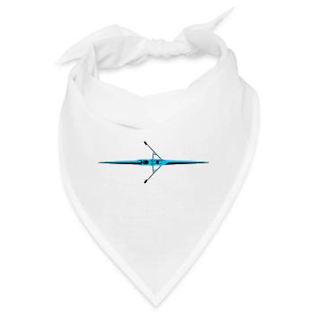 Ruderboot, Rudern - Bandana - Weiß - Vorne