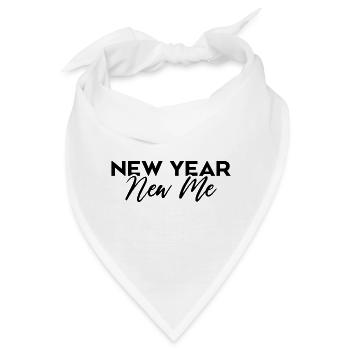 Neujahr Neues Ich - Bandana - Weiß - Vorne
