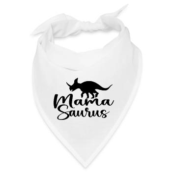 Mamasaurus Rex Dinosaurier - Geschenk zum Muttertag - Bandana - Weiß - Vorne
