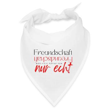 Beste Freunde FREUND Kumpel Kumpels - Bandana - Weiß - Vorne