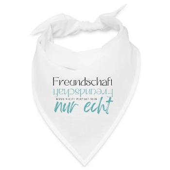 Beste Freunde FREUND Kumpel Kumpels - Bandana - Weiß - Vorne