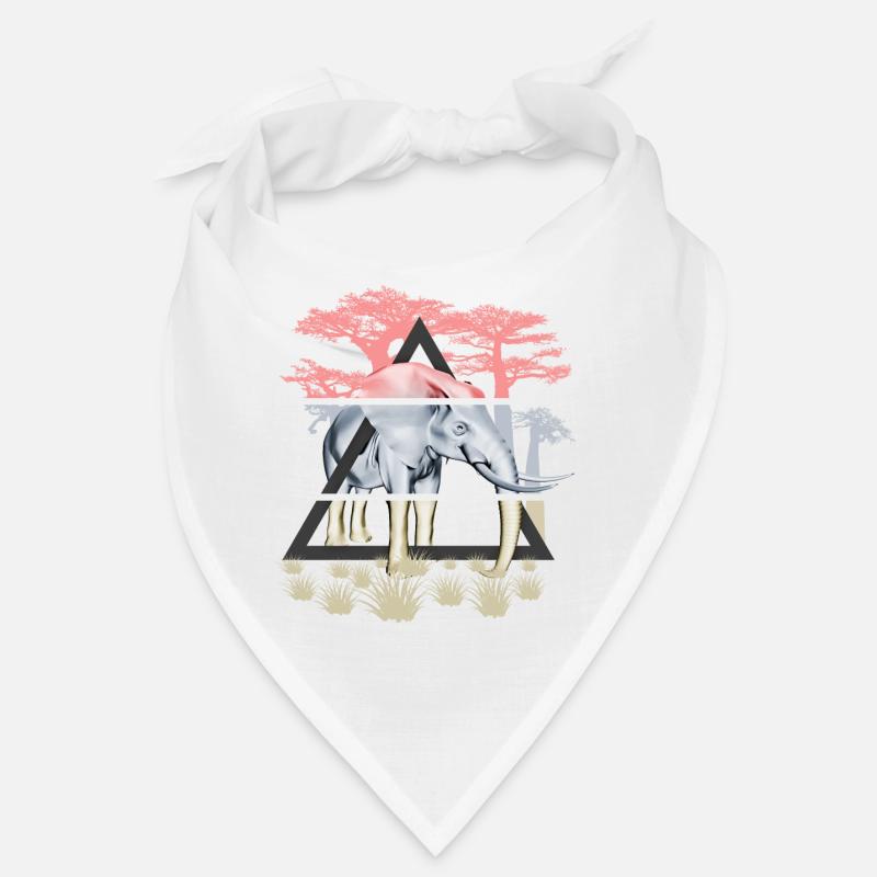 Weiser Elefant der Savanne Bandana