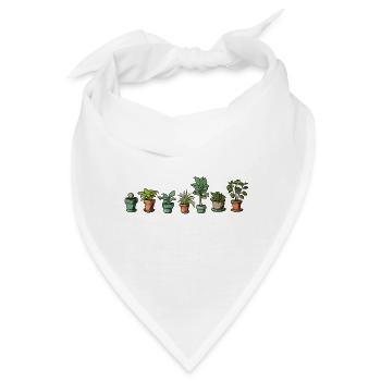 Zimmerpflanze / Topfpflanze / Dekoration / Topf - Bandana - Weiß - Vorne