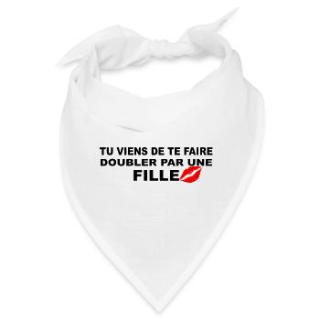 Aufkleber - Bandana - Weiß - Vorne