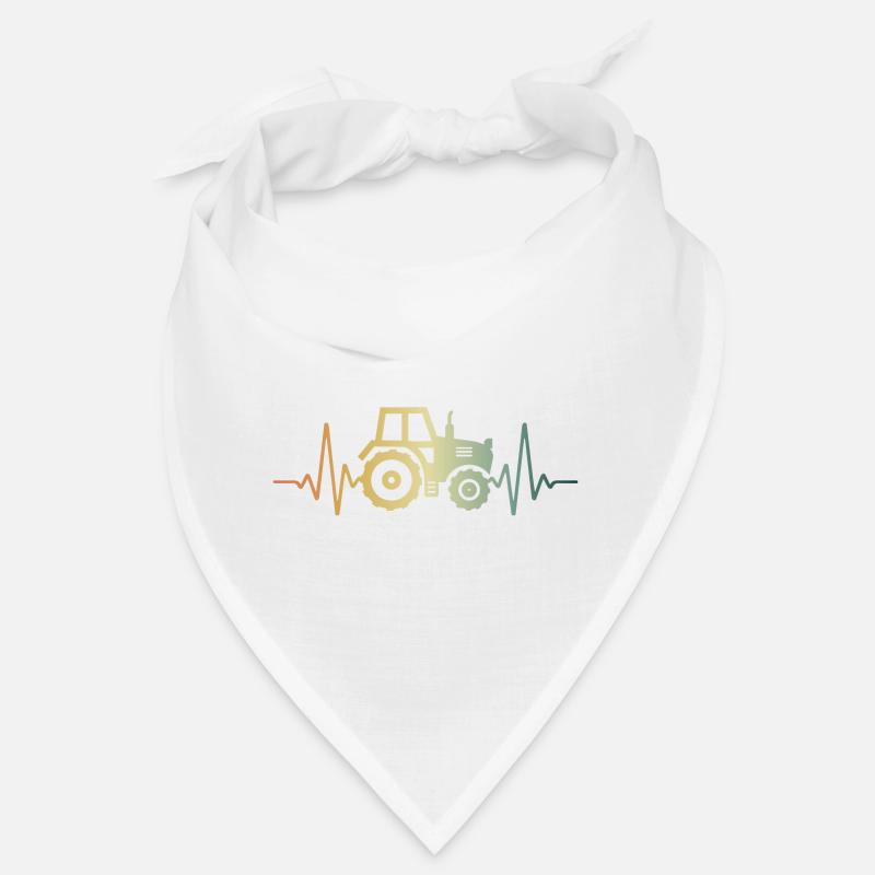 Herzschlag Traktor Trekker Puls EKG Bandana