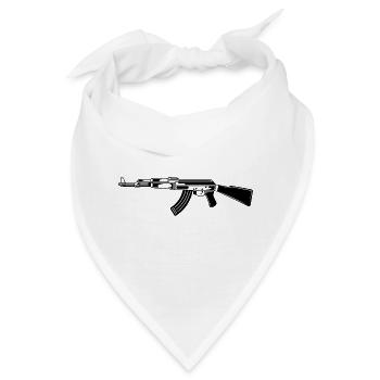 Ak 47 Guns - Bandana - Weiß - Vorne