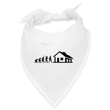 Evolution - Bauherr - Haus - bauen - EFH - Bandana - Weiß - Vorne