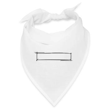 Dekorativer Rahmen. Banner / Namensschild Vorlage. - Bandana - Weiß - Vorne