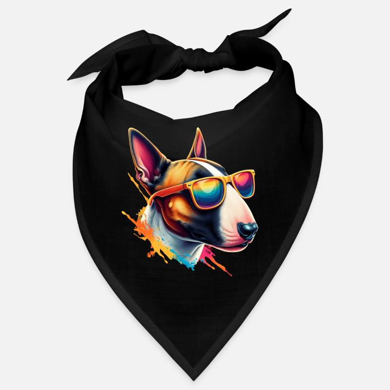 Abstrakte Bullterrier-Kunst Bandana