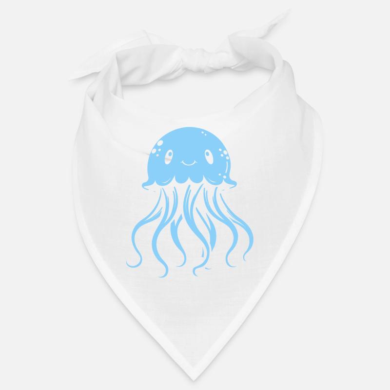 Float on, jellyfish with tentacles, sea creatures Bandana