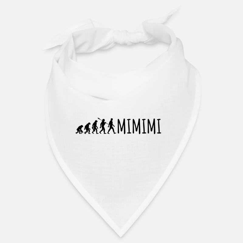 Ich höre immer nur Mimimi - Evolution Spruch Bandana