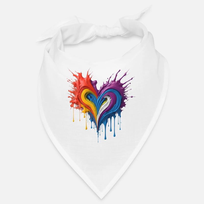Sensation Colorful Heart 3D Bandana