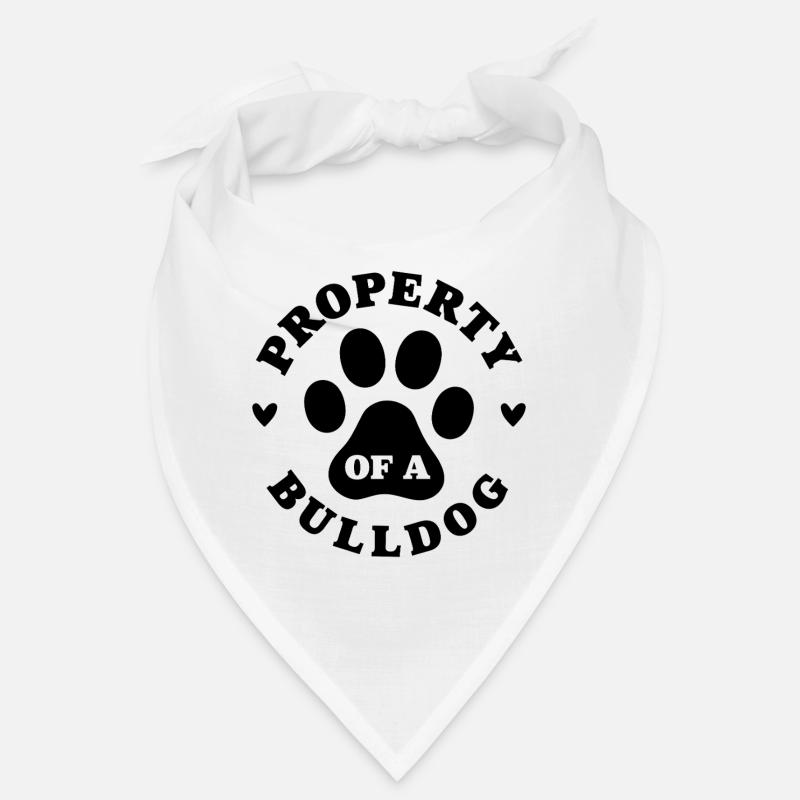 Eigentum einer Bulldogge Bandana