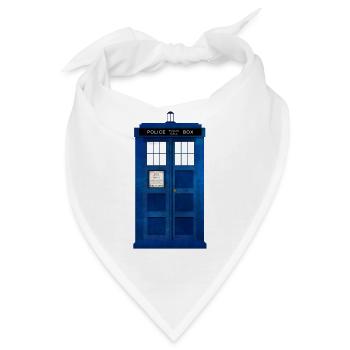 Doctor Who Police Box - Bandana - Weiß - Vorne