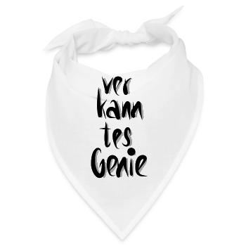Verkanntes Genie - Bandana - Weiß - Vorne