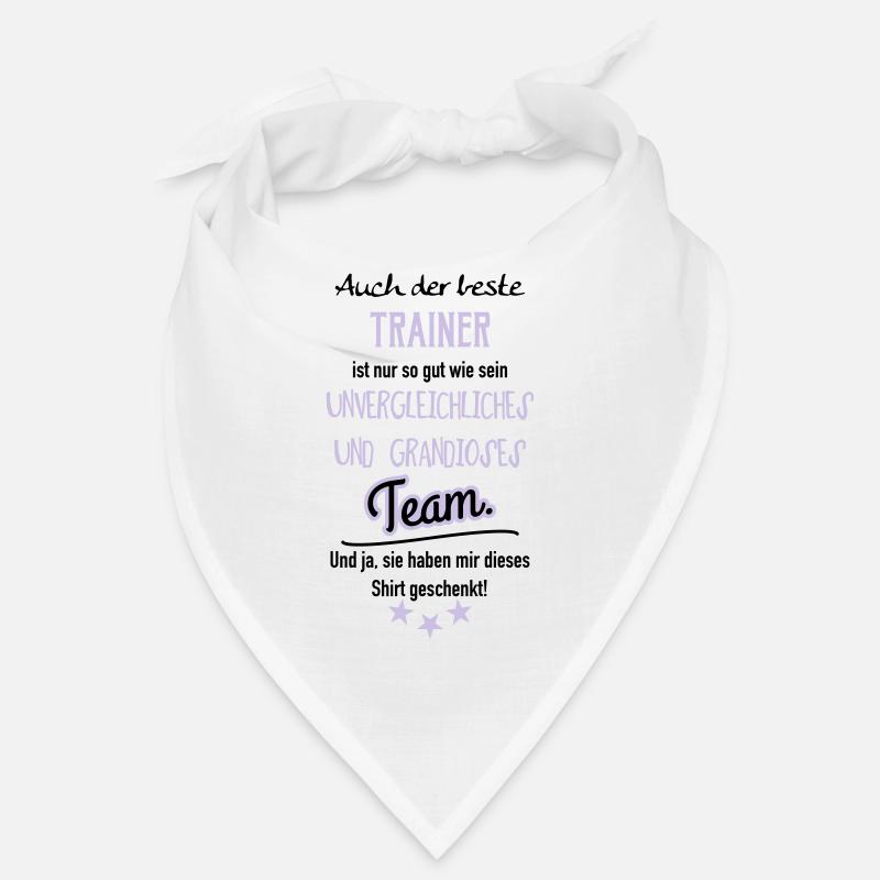 Bester Trainer Shirt - Bandana - Weiß