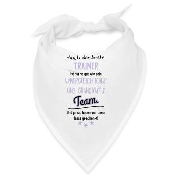 Bester Trainer Tasse - Bandana - Weiß - Vorne