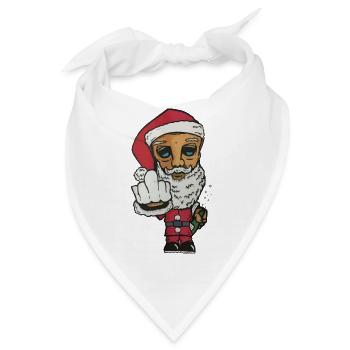 Der Weihnachtsmann war nicht artig dieses Jahr - Bandana - Weiß - Vorne