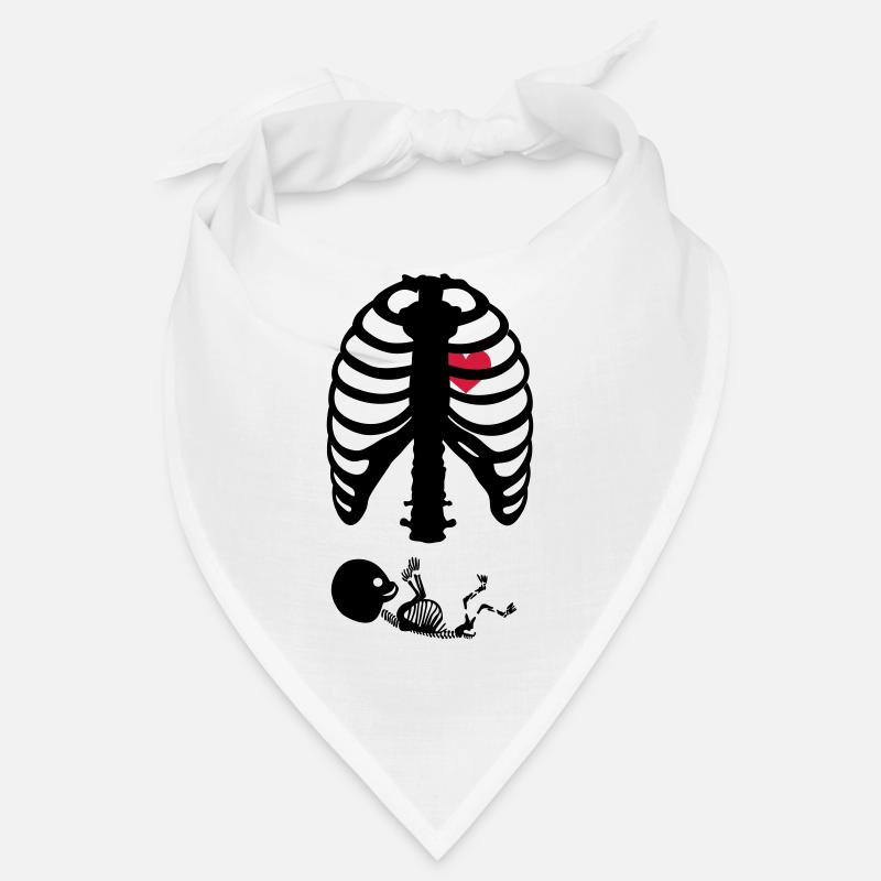 X Ray Maternity Skeleton Rips Bandana