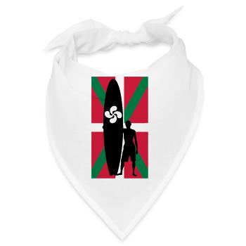 Baskische Surfer - Bandana - Weiß - Vorne