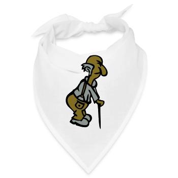 Stimmung des alten Mannes Zuckerrohr 1504 - Bandana - Weiß - Vorne