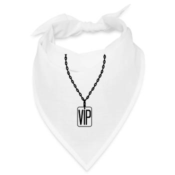 halskette vip very important person wichtig promin - Bandana - Weiß - Vorne