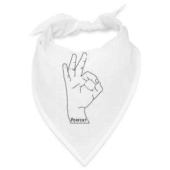 Perfekt - Bandana - Weiß - Vorne