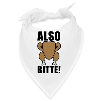Also bitte - Bandana - Weiß - Vorne