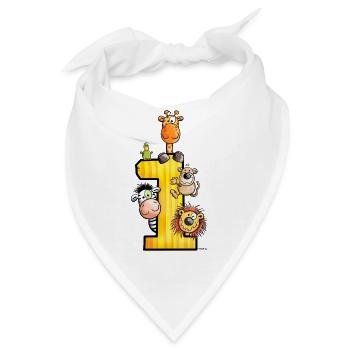 Erster Geburtstag - Bandana - Weiß - Vorne