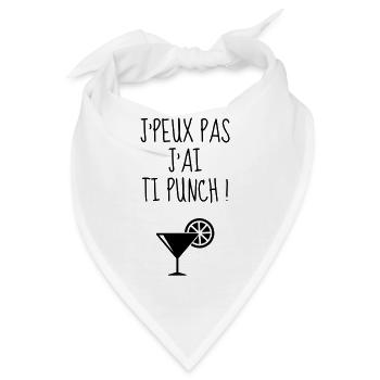 Guadeloupe / 971 / Meer / Frankreich - Bandana - Weiß - Vorne