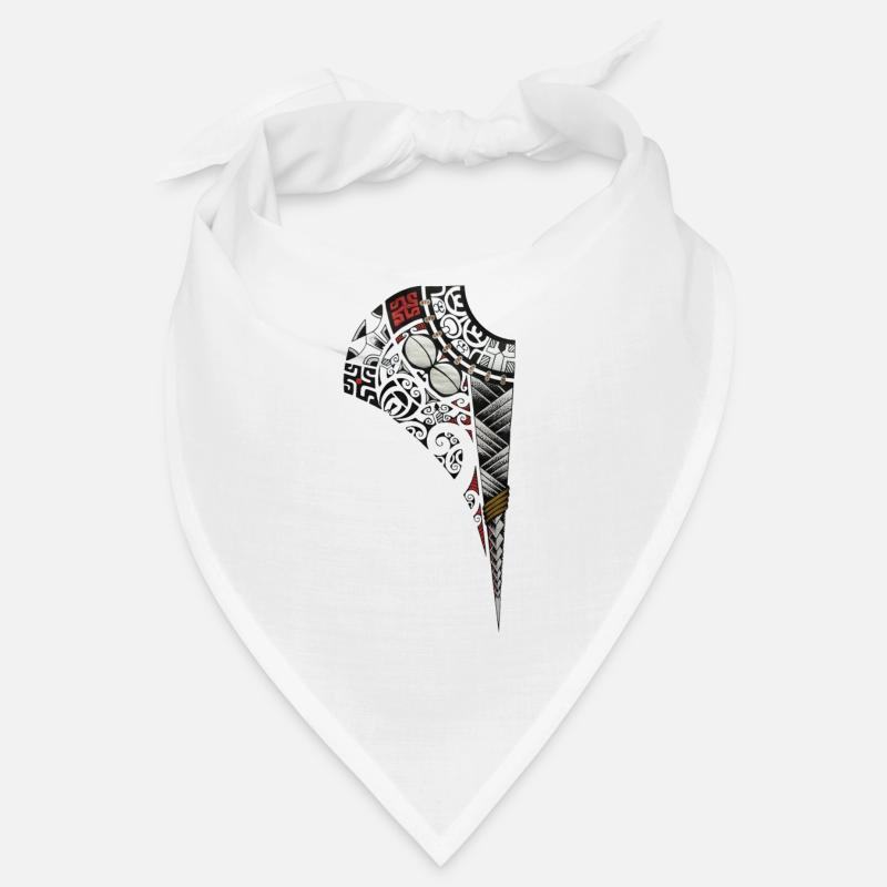 Polynésie tattoo design "CedMa" - Bandana - blanc