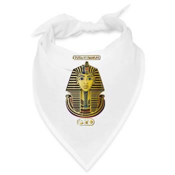 Tutanchamun Königsmaske Gold - Bandana - Weiß - Vorne