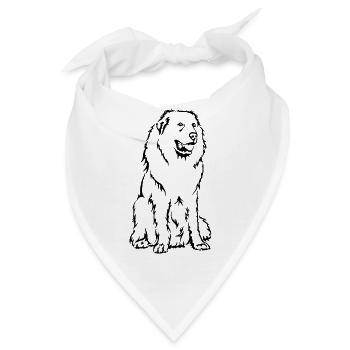 Pyrenäen-Berghund - Bandana - Weiß - Vorne