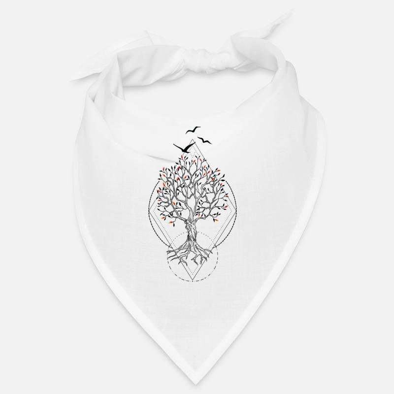 Coucher de soleil feuillu Bandana