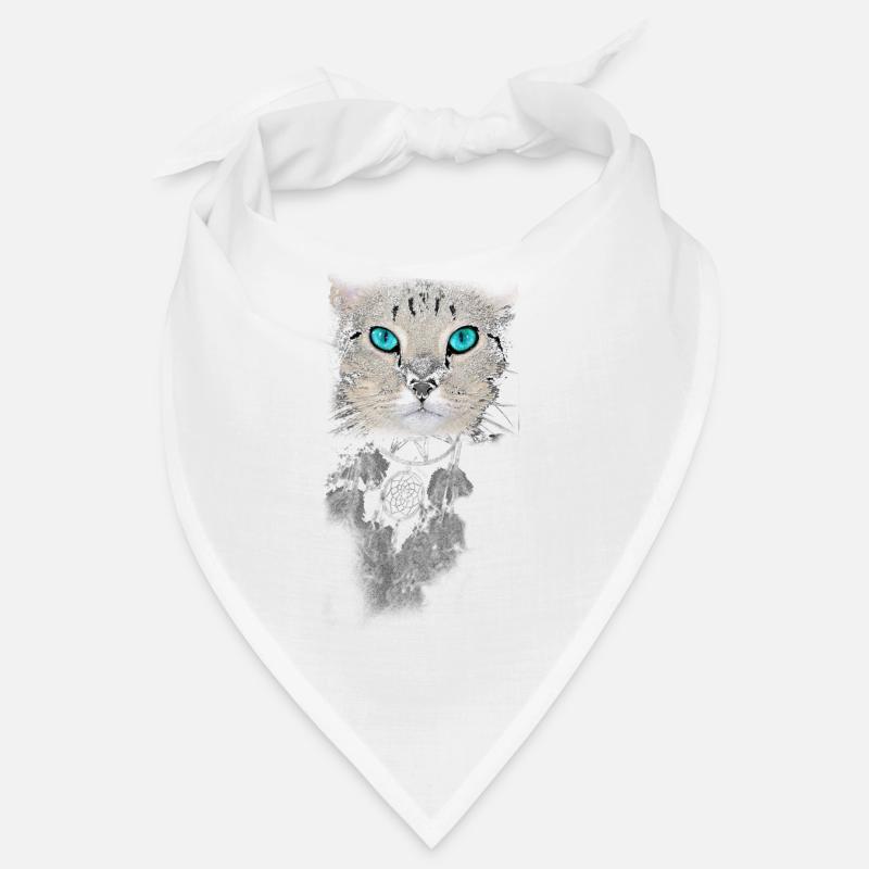 Chat Yeux bleus Attrape-rêves Bandana