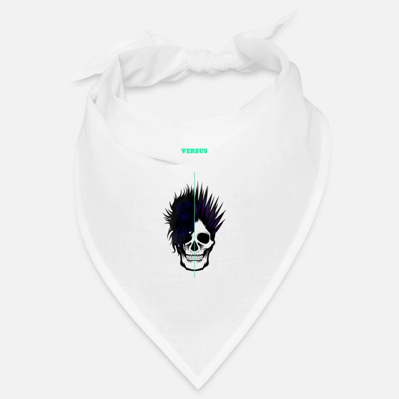 Punk rock - Bandana - blanc