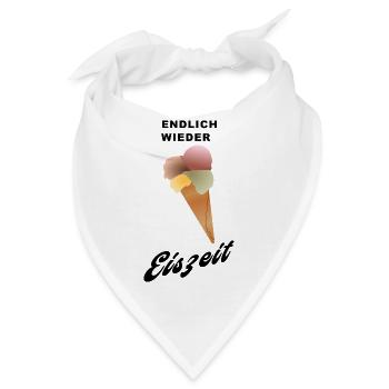 endlich wieder EISZEIT - Bandana - Weiß - Vorne