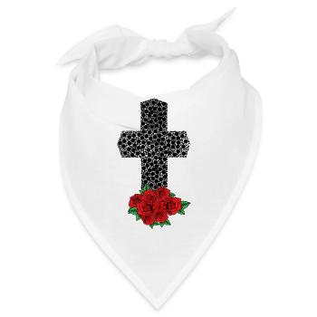 Kreuz Tod Jesus Pandemie Gott Gebet Bibel - Bandana - Weiß - Vorne