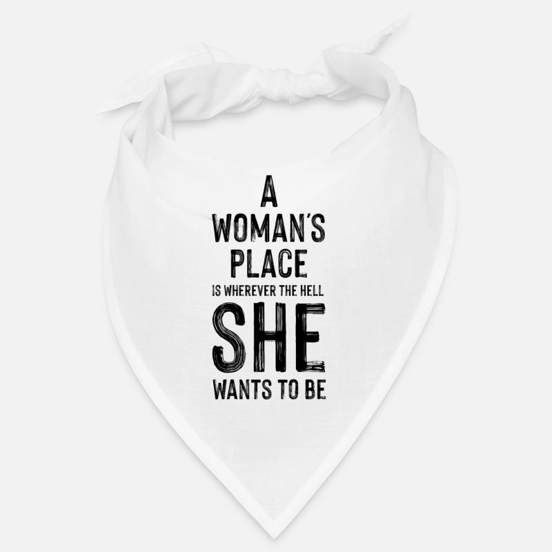 A woman's place - feminism Bandana