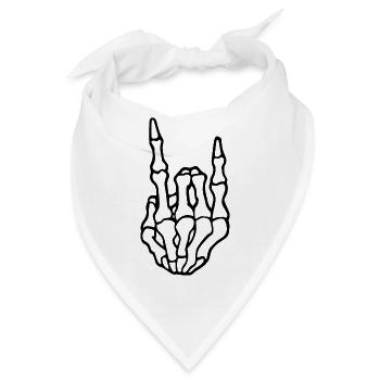 Knochen - Bandana - Weiß - Vorne