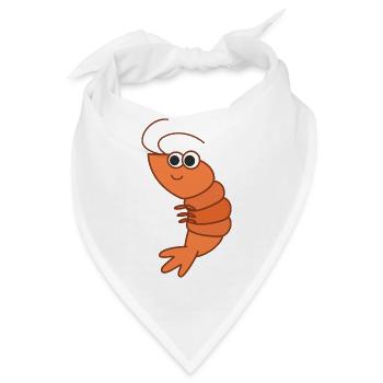 Garnele - Bandana - Weiß - Vorne