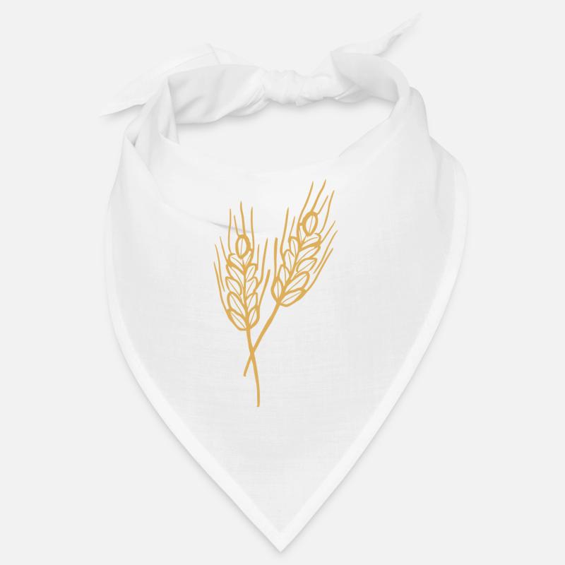 Weizen Illustration Brotbäcker Geschenkidee Bandana