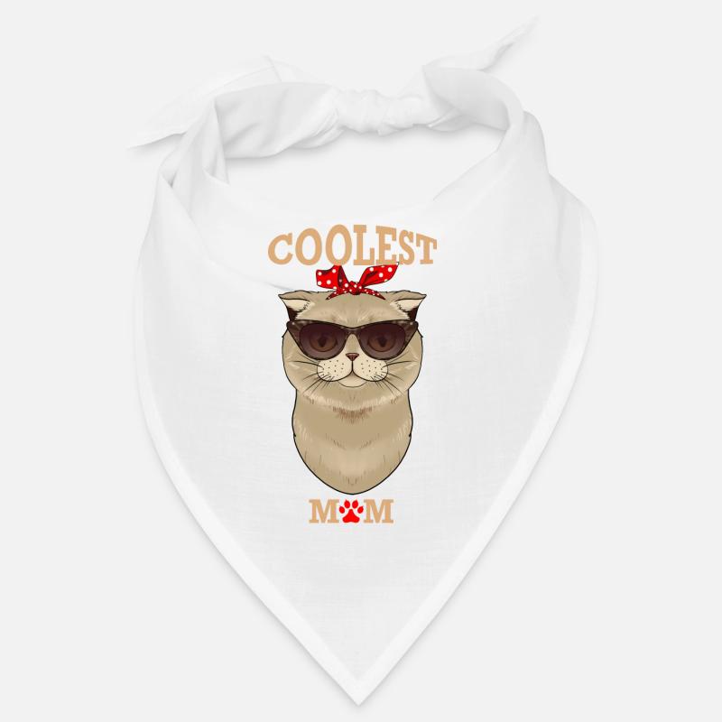 Scottish Fold Cat Maman I Chat le plus cool Maman I Bandana