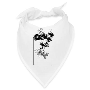 Blumenthron originelle Geschenkidee - Bandana - Weiß - Vorne