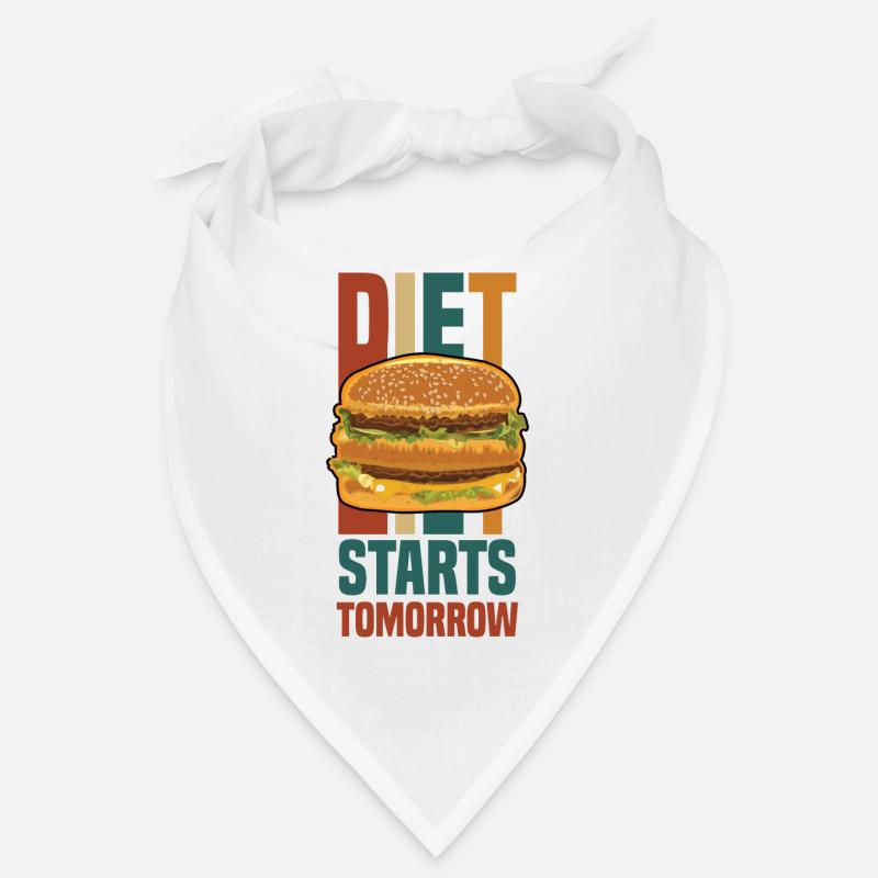 le régime commence demain (hamburger) Bandana