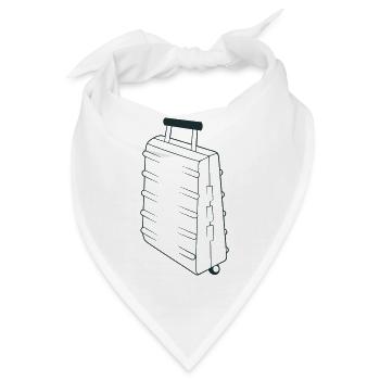 Starker, robuster, aufrechter Standkoffer - Bandana - Weiß - Vorne