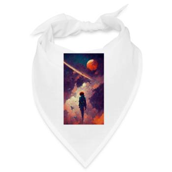 Spike Anime Hommage - Bandana - Weiß - Vorne